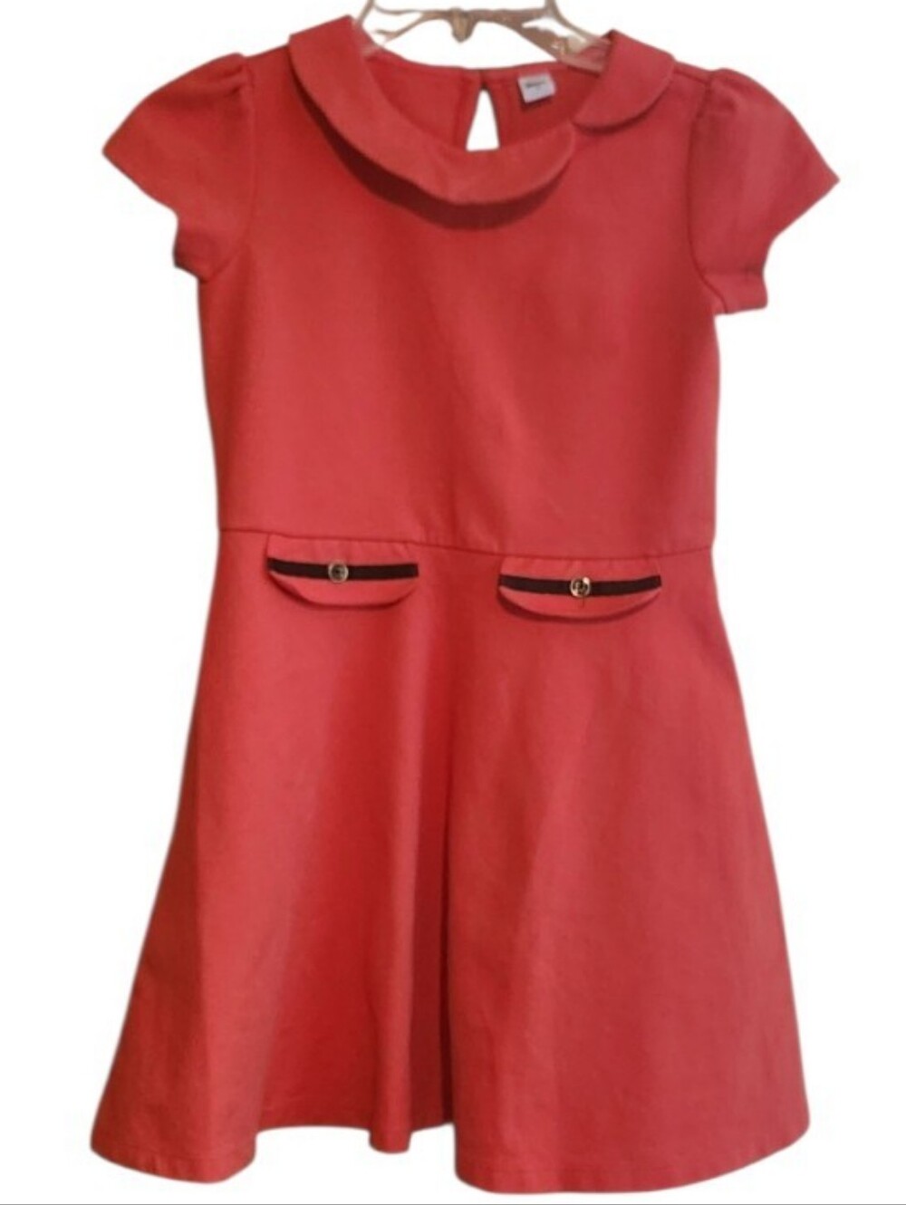 Janie And Jack Red Peter Pan Collar Dress